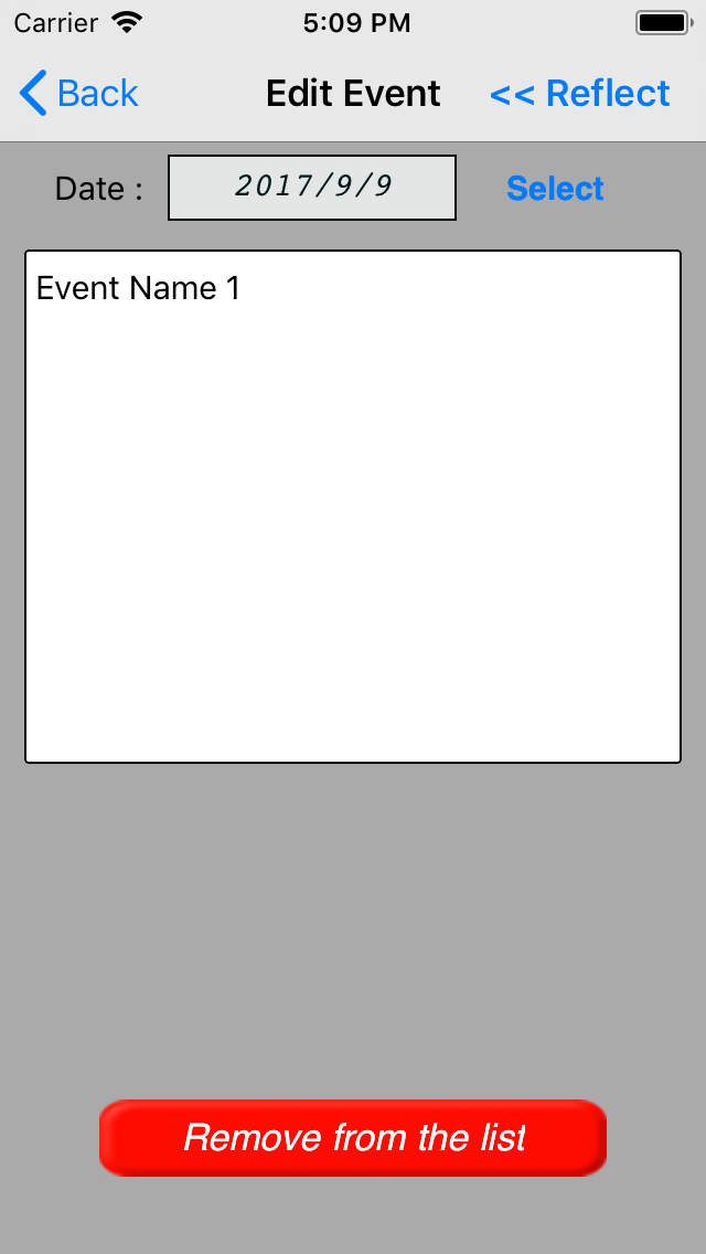 event edit